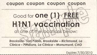 FREE H1N1 vaccination